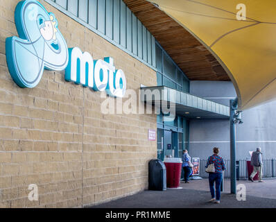 I servizi autostradali a Wetherby nello Yorkshire sulla A1M che serve il nord e il sud legato ai viaggiatori Foto Stock