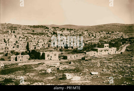 Hebron. (Che mostra la moschea sopra la caverna di Macpela). 1898, West Bank, Hebron Foto Stock