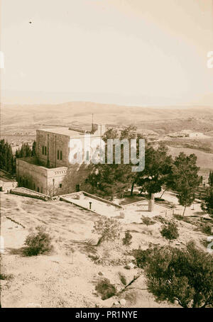 Mount of Olives, Betania, ecc. Vallery giordano e il Mar Morto da Olivet. Betfage. 1900, Gerusalemme Foto Stock
