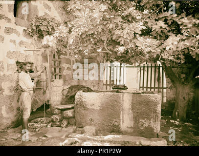 Jaffa (Giaffa) e dintorni. Casa di Simone il conciatore American Colony, Gerusalemme. 1898, Israele Foto Stock