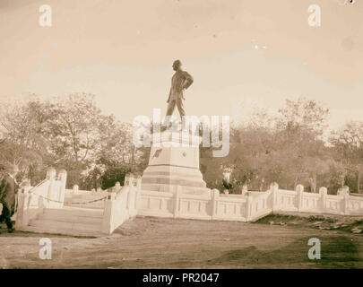 Costantinopoli. Statua di Mustafa Kemal Pasha. La foto mostra la statua di Ataturk di Istanbul, in Turchia. 1923, Turchia, Istanbul Foto Stock