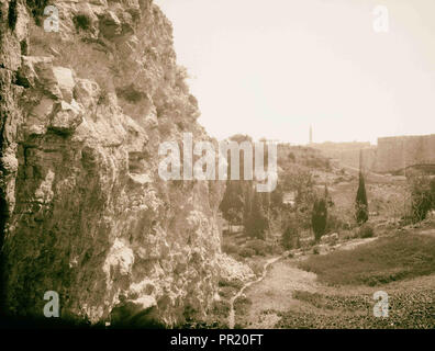 Garden Tomb & Gordon's calvario 1935, Gerusalemme, Israele Foto Stock