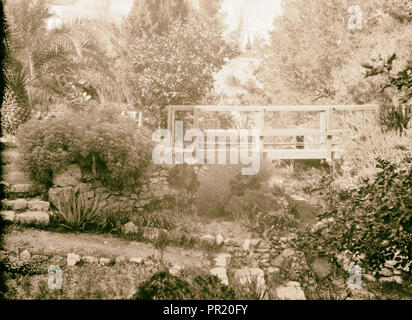 Garden Tomb & Gordon's calvario 1935, Gerusalemme, Israele Foto Stock