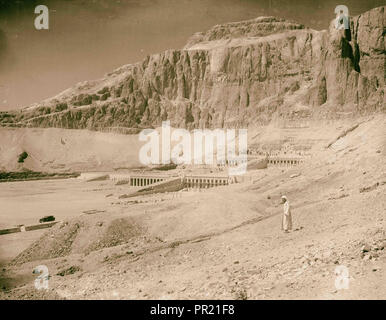 L'Egitto. Tebe, alla frontiera meridionale d'Egitto. Tempio di Deir el Bahre. 1936, Egitto, Tebe Foto Stock