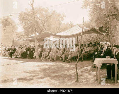 Hebron scuola per ciechi inizio esercizi. 1944, West Bank, Hebron Foto Stock