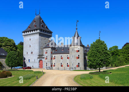 Il medievale castello Jemeppe in Hargimont, Belgio Foto Stock