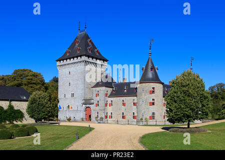 Il medievale castello Jemeppe in Hargimont (provincia di Lussemburgo), Belgio Foto Stock