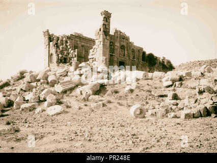 Ad est del Giordano e il Mar Morto. Tempio di Jerash American Colony, Gerusalemme. 1898, Giordania, Gerasa, estinto city Foto Stock