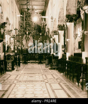 Il Sinai. Interno della Chiesa della Trasfigurazione [Monastero di Santa Caterina]. 1898, l'Egitto, Il Sinai Foto Stock