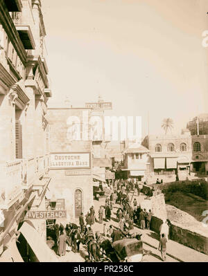 Gerusalemme El-Kouds David Street. 1898, Gerusalemme, Israele Foto Stock
