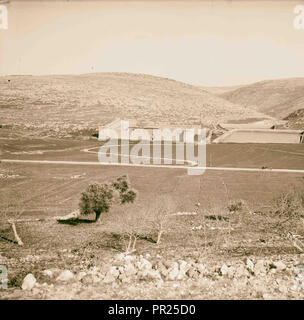 Strada di Hebron, Mar Saba, ecc. Salomone e le piscine da ovest. 1900, Cisgiordania Foto Stock