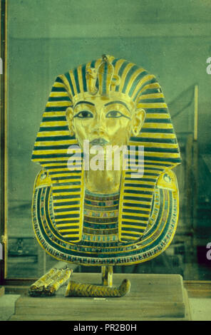 L'Egitto. Il Cairo. Il re Tutankhamon's mask. 1950, l'Egitto, al Cairo Foto Stock