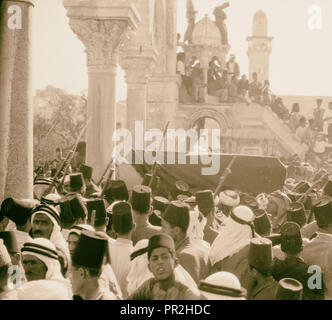 Funerali di re Hussein, Gerusalemme. Nel 1931, Israele Foto Stock