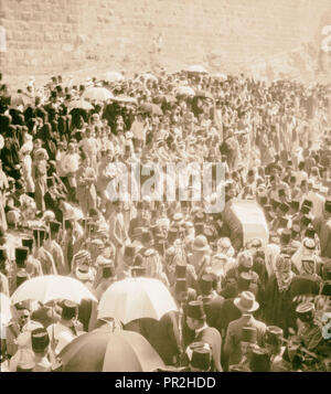 Funerali di re Hussein, Gerusalemme. Nel 1931, Israele Foto Stock