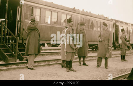 Il principe ereditario di Svezia. 1925, Medio Oriente, Israele e/o la Palestina Foto Stock