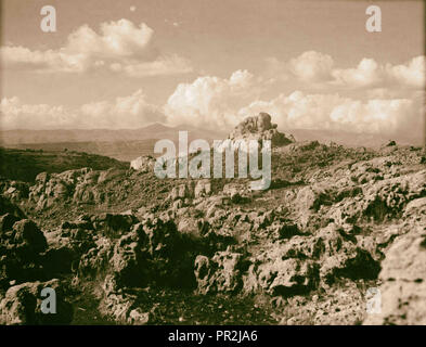 Monte Hermon e dintorni. Hermon. Il pittoresco paesaggio di montagna. 1920, Medio Oriente, Israele e/o la Palestina Foto Stock