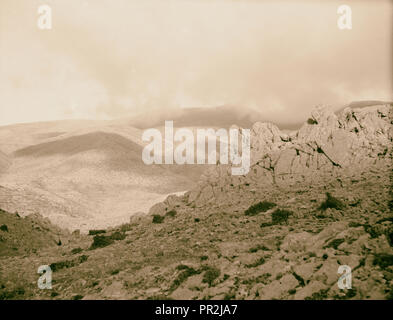 Monte Hermon e dintorni. Hermon. Il pittoresco paesaggio di montagna. 1920, Medio Oriente, Israele e/o la Palestina Foto Stock