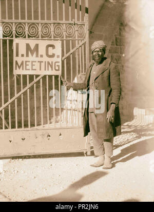 Gli eventi della Palestina. Internazionale Conferenza Missionaria a Olivet. Ingresso al La I.M.C. luogo di incontro. A Augusta Victoria Foto Stock