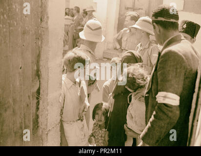 Assedio di Gerusalemme, Ott. 22, '38, Gerusalemme, Israele Foto Stock