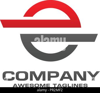 La tecnologia del cerchio linee collegano il logo idea ,collegamento e logo aziendale,struttura di collegamento mente, il sistema di rete illustrazione vettoriale Illustrazione Vettoriale