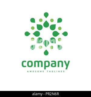 Vettore punteggiata telaio a cerchio, dot pattern in cerchio alla moda elemento di design per il round un banner o un logo. Illustrazione Vettoriale