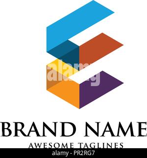 Unica lettera F logo creativo template illustrazione vettoriale, il Logo per la corporate identity della compagnia della lettera f, f sport font tipografici Illustrazione Vettoriale