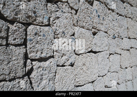 Muro di pietra naturale di sfondo - pietre di roccia Foto Stock