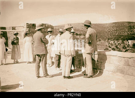 Visita del principe Guglielmo di Svezia? A Gerusalemme. 1921, Israele Foto Stock