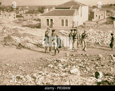 Inchiesta di esplosione di Mea-Sharim, domenica, il 14 ottobre 1937, Gerusalemme, Israele Foto Stock