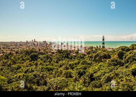 Vista aerea di Olinda faro, in Olinda, Pernambuco, Brasile Foto Stock