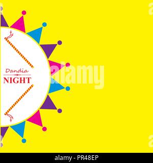 Illustrazione di Navratri e Garba utsav greeting card stock vector Illustrazione Vettoriale