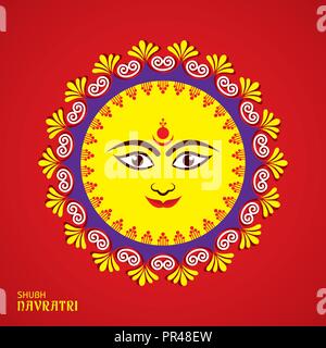 Illustrazione di Navratri e Garba utsav greeting card stock vector Illustrazione Vettoriale