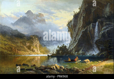 Indiani Pesca subacquea da Albert Bierstadt Foto Stock