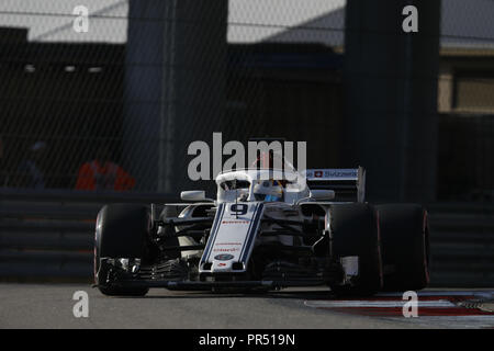 Motorsports: FIA Formula One World Championship 2018, il Grand Prix di Russia, #9 Marcus Ericsson (SWE, Alfa Romeo Sauber F1 Team), 29.09.2018. | Utilizzo di tutto il mondo Foto Stock