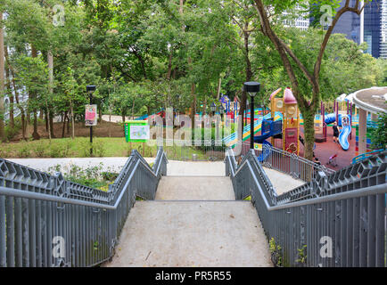 Hong Kong - Luglio 01, 2018: Hong Kong Park Foto Stock