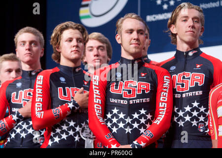 Del Campionato del mondo di ciclismo 2015 a Richmond, Virginia Foto Stock