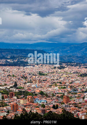 Cuenca Cityscape Turi dal punto di vista, Azuay Provincia, Ecuador Foto Stock