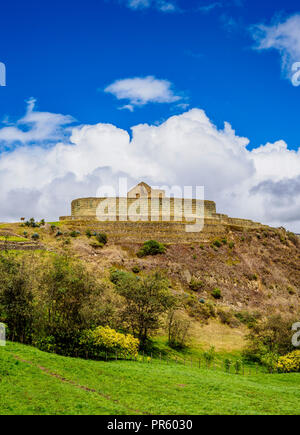 Il Tempio del Sole, Ingapirca rovine, Ingapirca, Canar Provincia, Ecuador Foto Stock