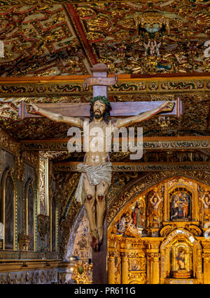 Chiesa di San Francesco, interno, Quito Pichincha Provincia, Ecuador Foto Stock