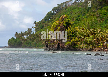 Amanave Costa, Tutuila Island, Samoa americane Foto Stock