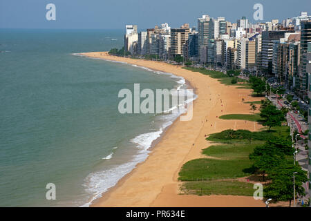 Vista aerea di Praia de Itapoan, Vila Velha, Espirito Santo, Brasile Foto Stock