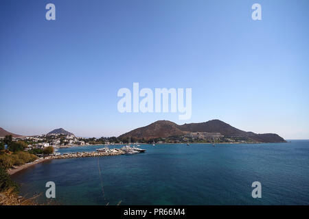 Una piccola cittadina di mare Akyarlar Bodrum Foto Stock