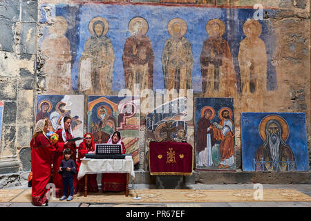 Armenia, Mori provincia, Akhtala, la Chiesa georgiana Foto Stock