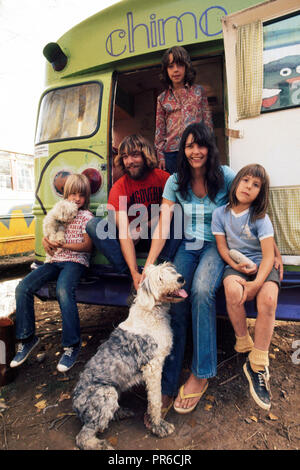 Ottobre 1972 - fucile, Colorado - il dipinto di Bus è Home Foto Stock