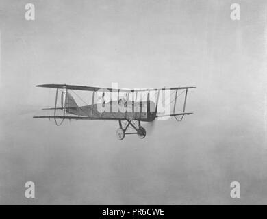 De Haviland in volo, 1 marzo 1919 Foto Stock