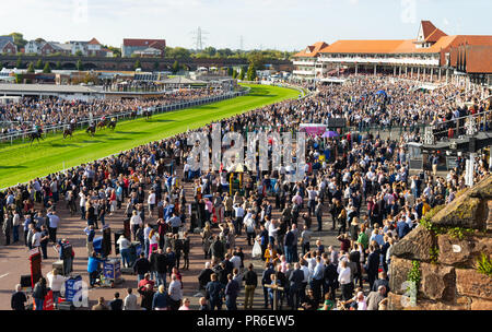 Chester Races, nel settembre 2018. Foto Stock