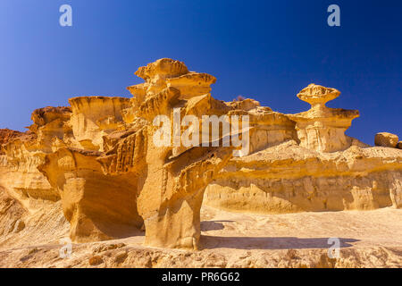 Bolnuevo Mazarron eroso arenarie in Murcia Spagna Foto Stock