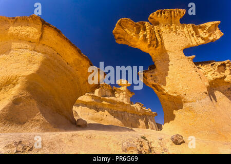 Bolnuevo Mazarron eroso arenarie in Murcia Spagna Foto Stock