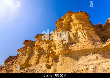 Bolnuevo Mazarron eroso arenarie in Murcia Spagna Foto Stock