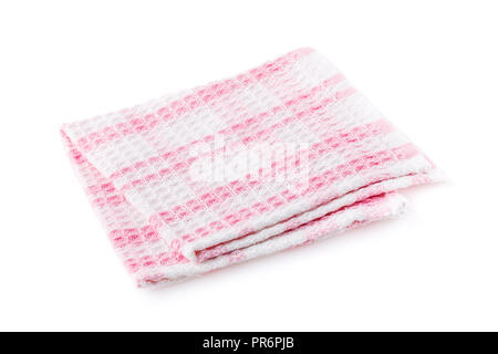 Rosa in cotone assorbente isolati su sfondo bianco Foto Stock